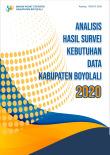 Analysis For The Survey Results Of Data Requirement Boyolali Regency 2020